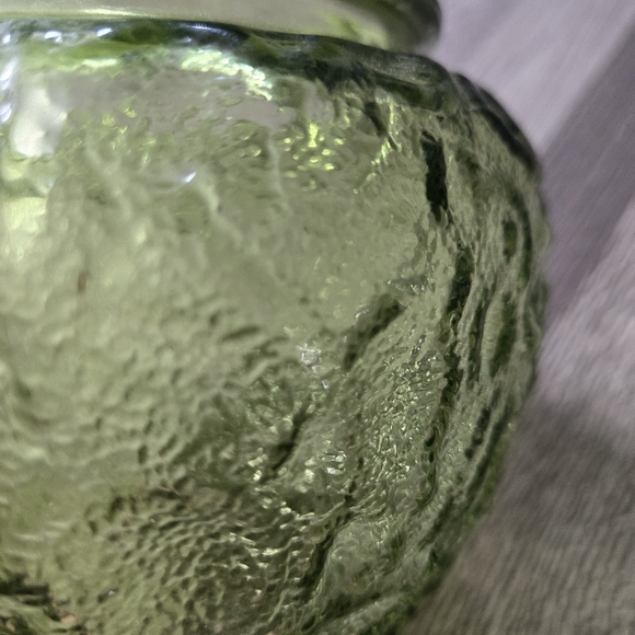 Vintage E.O. Brody Co. Chartreuse Green Hobnail Glass Vase MCM - Picture 7 of 8